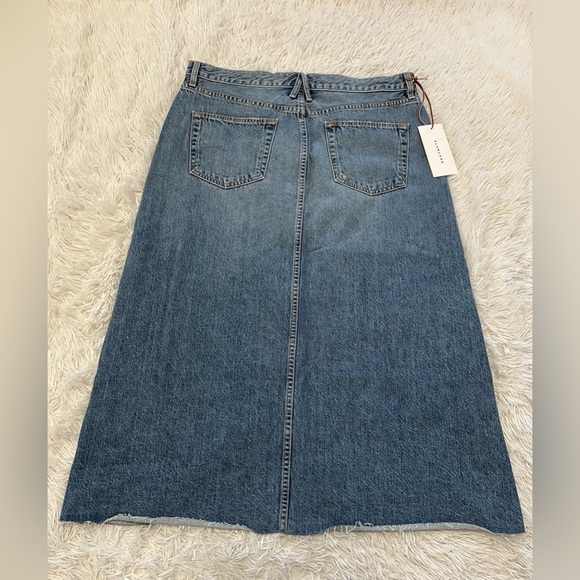 SLVRLAKE Cotton Denim Midi Skirt - Size 32 US 14 - NWT - Picture 4 of 7